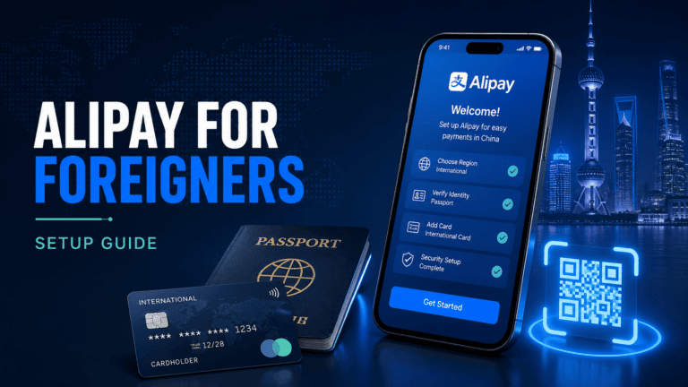 Alipay for foreigners setup guide with passport, international card and QR payment